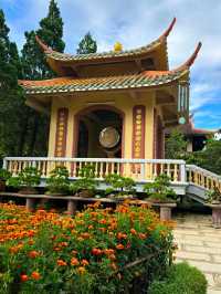 STUNNING BUDDHIST TEMPLE IN DALAT.