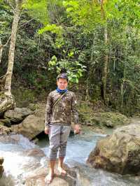 A Picturesque Two Tiered Waterfall located in the Lush of Hill in Alegria