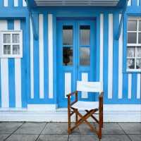 Stripes & Sea Breezes: A Colorful Stroll in Costa Nova