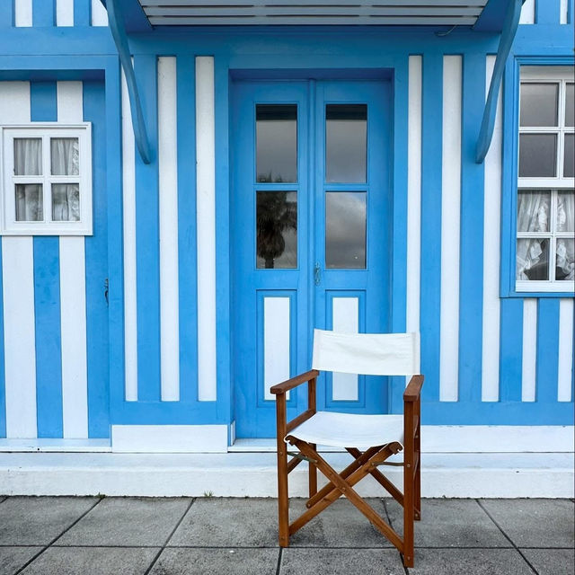 Stripes & Sea Breezes: A Colorful Stroll in Costa Nova