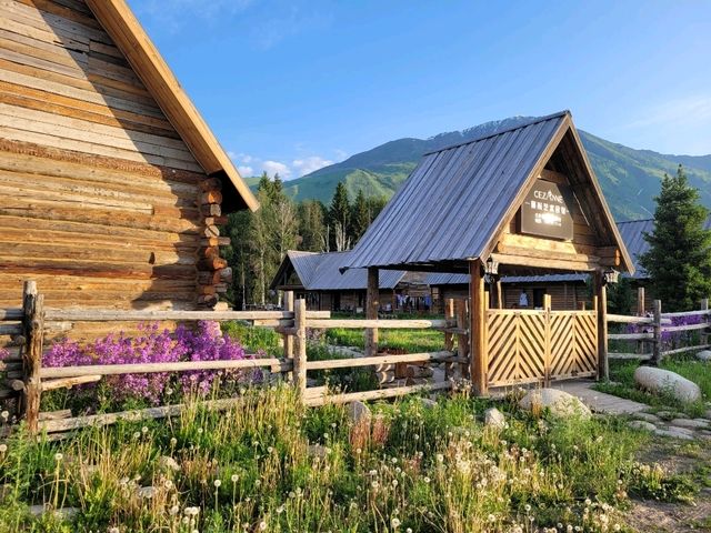 Beautiful summer day in Hemu, Xinjiang