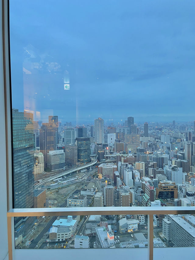 오사카 도심을 한눈에 볼 수 있는 전망대 ☁️🌨️