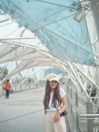 The Helix Bridge สะพานเหล็ก DNA สิงคโปร์
