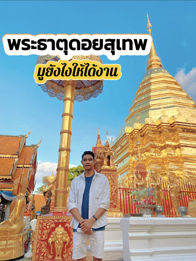   🌄 เส้นทางแห่งศรัทธา: ไหว้พระธาตุดอยสุเทพ ได้งาน