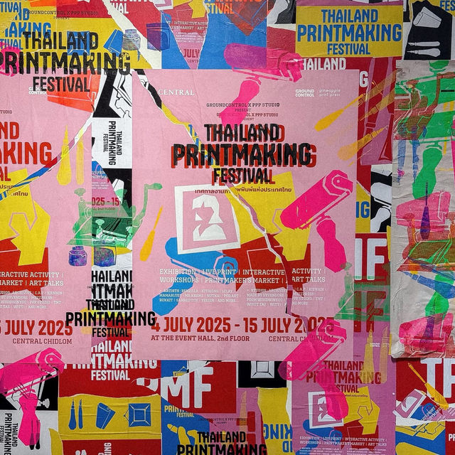 THAILAND PRINTMAKING FESTIVAL 2025 🎨🌷🌈🩵✨