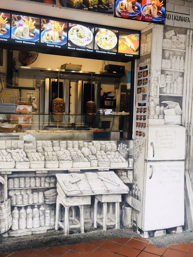 เสน่ห์ย่านKampong Glam ถนนMuscat Street Artต้องไป