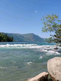 Turquoise Waters and Pine Forests by Kanas Lake