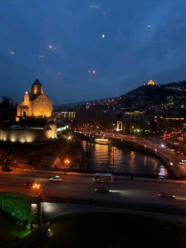 Night Strolls and City Glow at Narikala Fortress