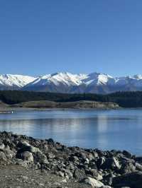 Tekapo - Lake, Dog statue & Church 