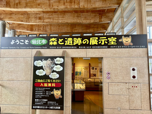 田沢湖駅 森と遺跡の展示室🚉🌿 站內發現考古驚喜！