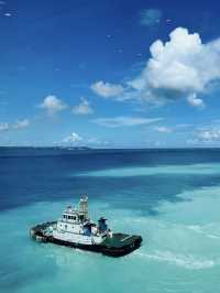 鼓浪嶼號上的極致蔚藍海景 🌊