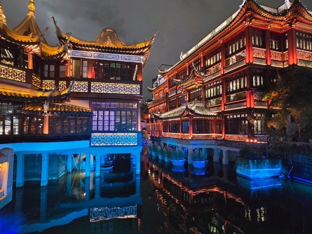 majestic night view of yu garden majestic night view of yu garden