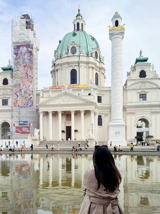 A Must-Visit Stunning Landmark in Vienna | The Baroque Pearl Reflected in Water: Karlskirche.