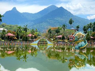 タイピン湖庭園の風景 。