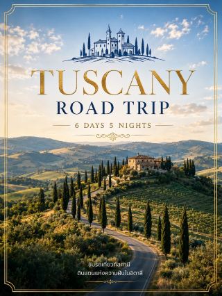 🇮🇹 Tuscany Road Trip 6 วัน 5 คืนขับรถผ่านเนินเขา ไร่องุ่น และหมู่บ้านในฝันของอิตาลี 🍷🌿
