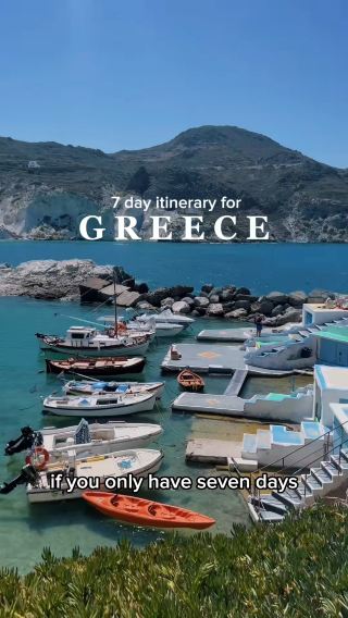 7 day itinerary for GREECE