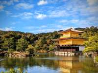 金閣寺：✨  閃耀古都的金色夢幻，京都必訪的歷史瑰寶！