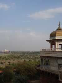 Agra Fort: A Historic View of the Taj Mahal