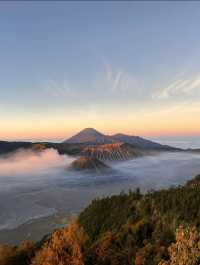 日落bromo火山