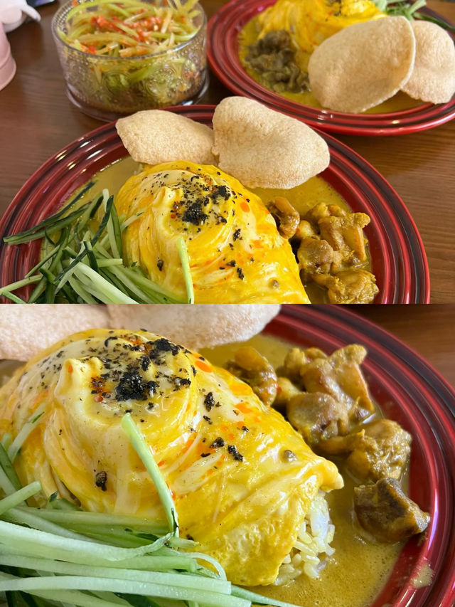 韶關步行街/隱藏在小巷的咖哩蛋飯小店。