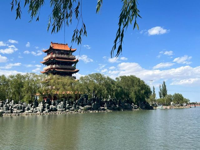 甘肃省玉門市｜玉澤湖景區｜大西北的小西湖。