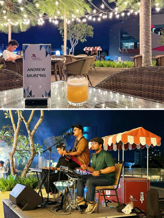 超棒的日惹萬豪酒店～泳池、SPA、週末燒烤自助晚餐都很不錯！。