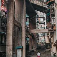 Day and night in the back streets of Shancheng, which locals don't understand.