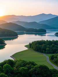 高山水庫變成了湖·高空步道美景盡收