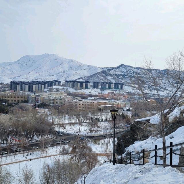 Hiking to a mountain in Altay city (west)