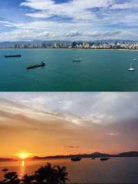 在三亞鳳凰島躺著看海景，簡直一流！
