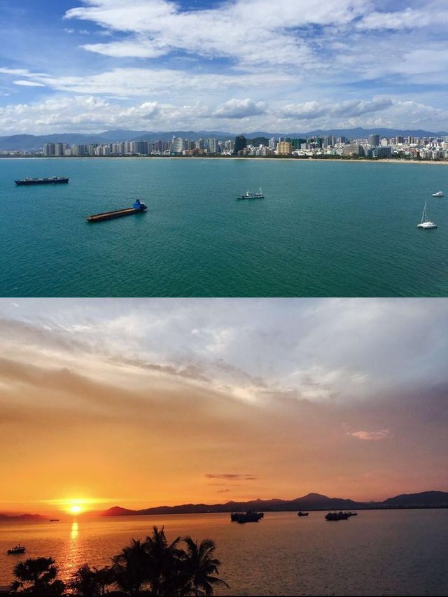 在三亞鳳凰島躺著看海景，簡直一流！
