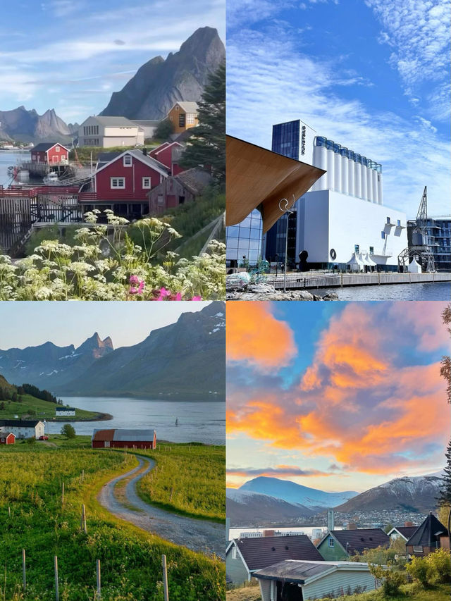 夏季的羅弗敦午夜陽光峽灣海岸線美到失語