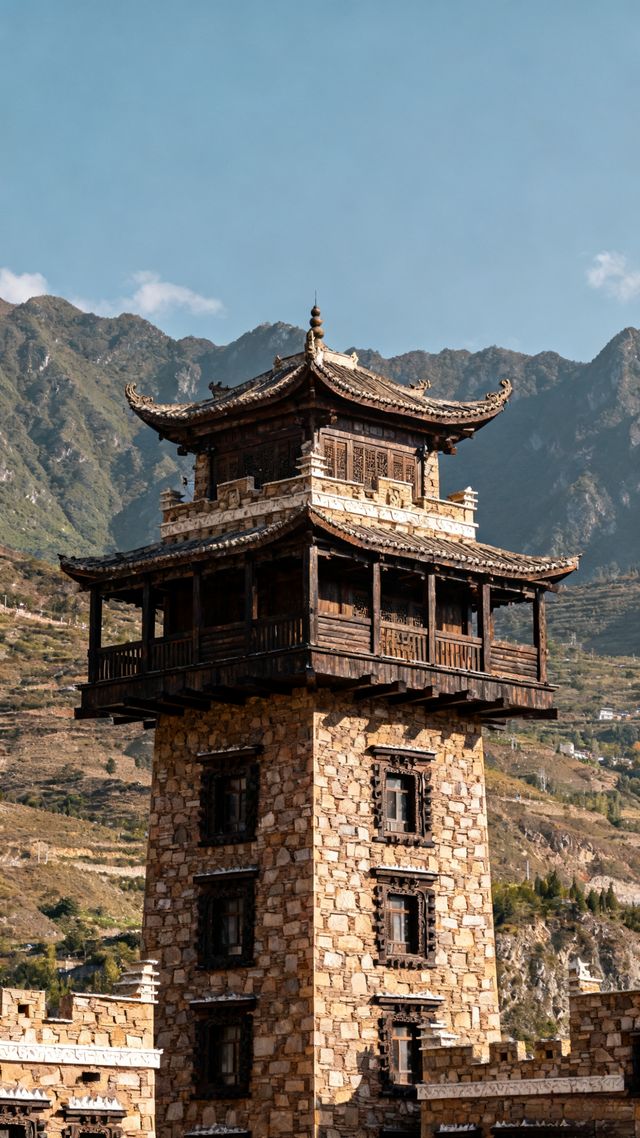 川西秘境！茂縣中國古羌城，觸摸千年羌族活態文化