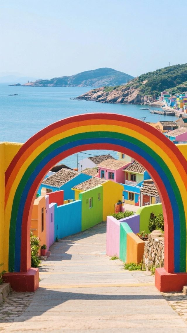 七彩漁村童話世界｜中國的“五漁村”、“彩虹村”｜“彩色王國”