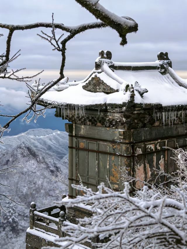 武當山冬日賞雪全攻略|紅牆金頂遇霧淞 武當山冬日賞雪全攻略|紅牆金頂遇霧淞