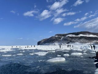 시레토코 반도 한정 유빙 광경, -20℃ 빙해를 거닐다