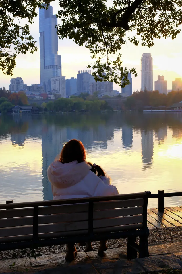 真的會反覆愛上玄武湖的深秋 真的會反覆愛上玄武湖的深秋