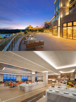 Private hot spring + lake view room, lie down with one click