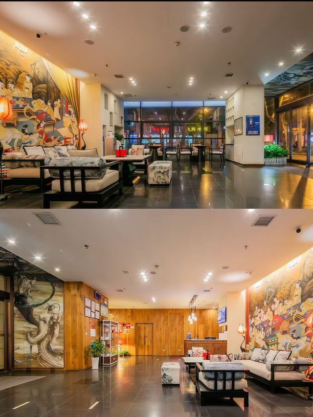 西安大雁塔百元中式酒店拍照出片近大唐不夜城