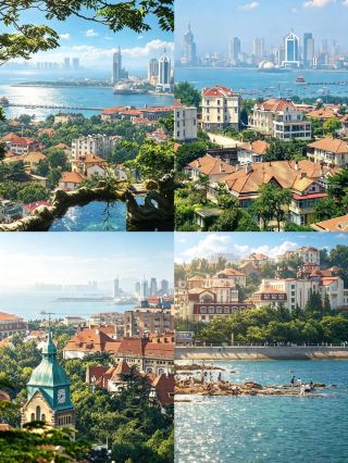 Qingdao, as beautiful as a fairy tale world generated by AI in one click!
