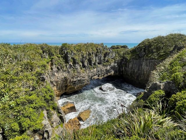 뉴질랜드 남섬에는 팬케이크🥞모양 바위가 있다?