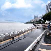 打卡深圳海景公園,海濱棧道,鹽田中央公園