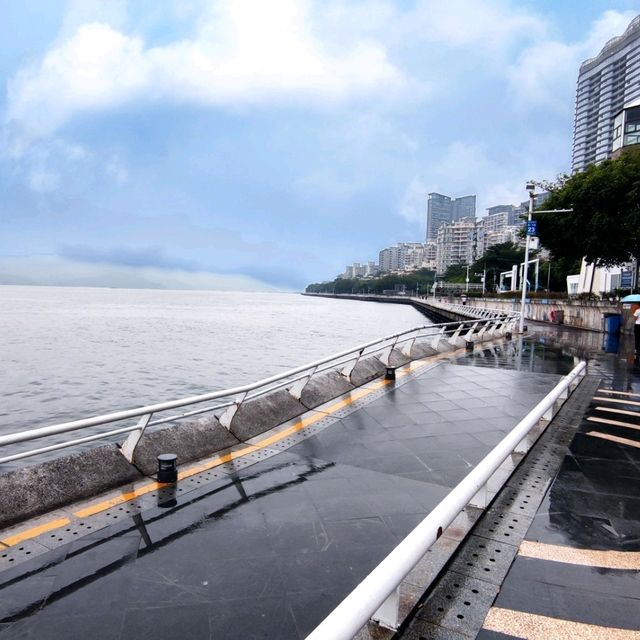打卡深圳海景公園,海濱棧道,鹽田中央公園