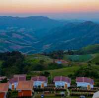 ที่พักขุนสถานวิวสวยมาก ดริปกาแฟผ่อเขา แช่อ่างชมวิว กินหมูกระทะปะทะลมหนาว⛰️🌿