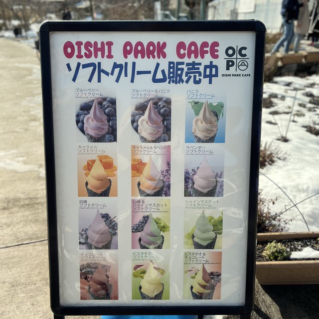 富士山｜河口湖大石公園🗻美味巨峰麝香葡萄冰淇淋