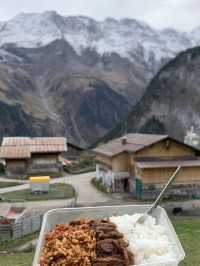 Hidden paradise behind Switzerland mountains