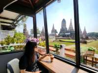คาเฟ่วิววัดไชยวัฒนาราม อยุธยา