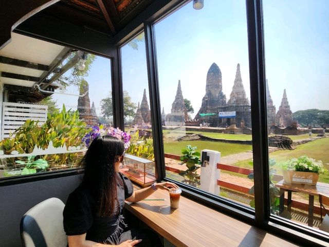 คาเฟ่วิววัดไชยวัฒนาราม อยุธยา