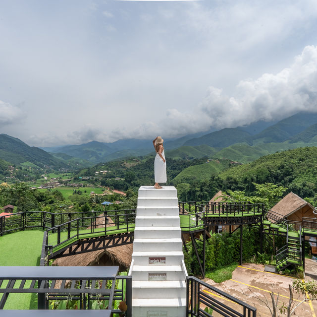 ที่พักหมู่บ้านสะปัน วิวสวยมาก🌳