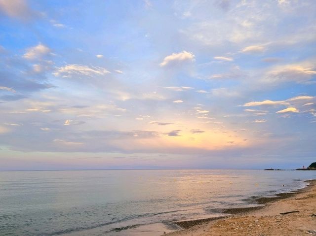 강릉여행 필수코스! 노을 맛집 : 🏖주문진해수욕장🌅🩵💛💙🧡